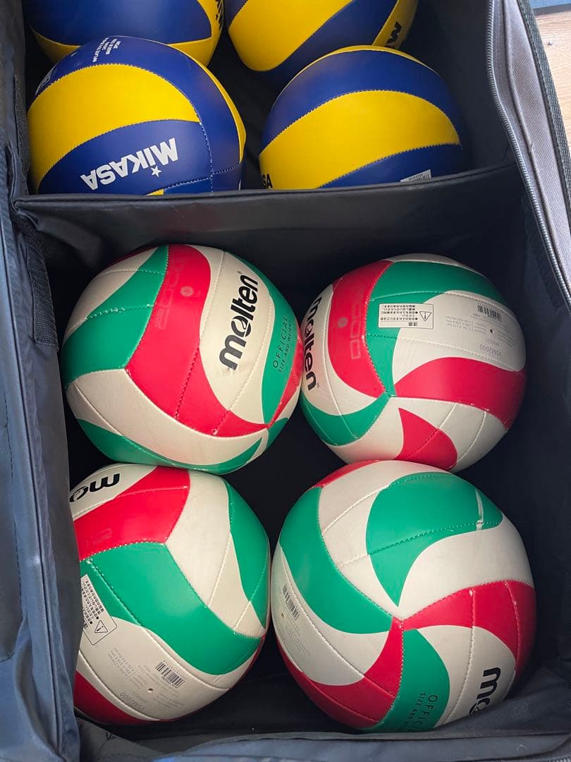 【ポチ】遠征キャリーバック大型　スーツケース　バレーボール10個　空気入
