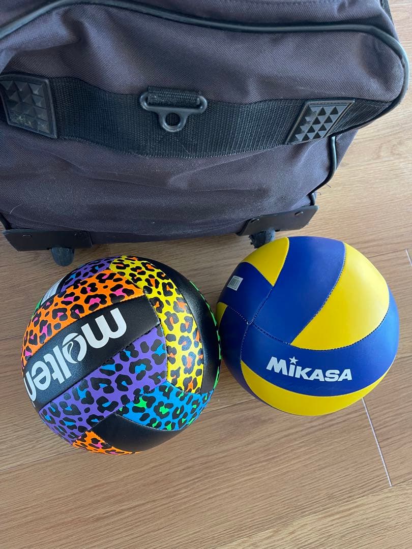 【ポチ】遠征キャリーバック大型　スーツケース　バレーボール10個　空気入