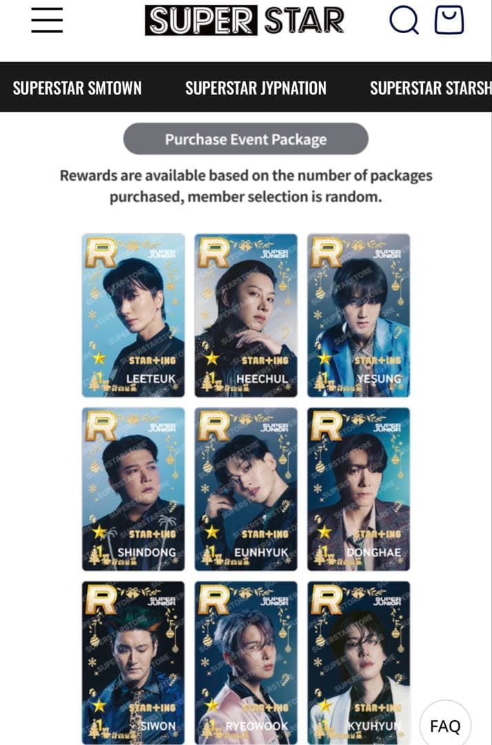 superstar smtown トレカ super junior イトゥク