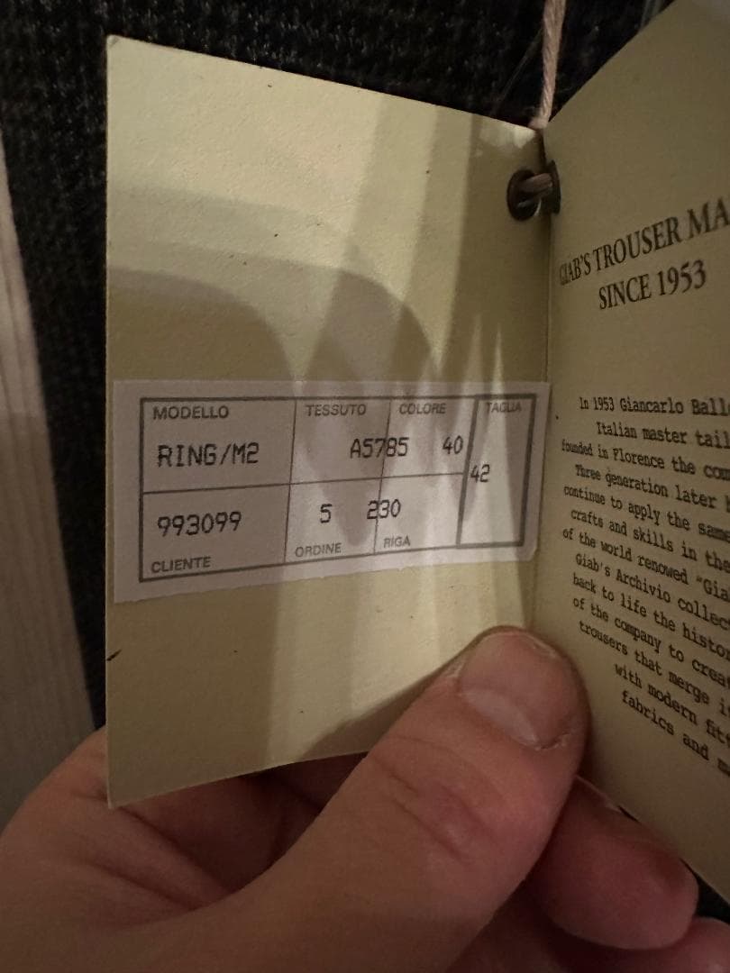 【新品タグ付き】giabsarchivio グレンプレイドジャージー サイズ42