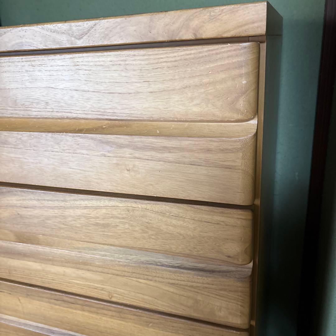 ニトリ木製5段チェスト