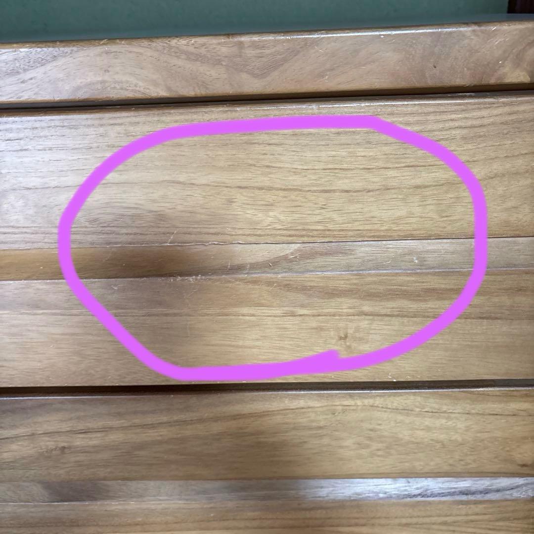 ニトリ木製5段チェスト