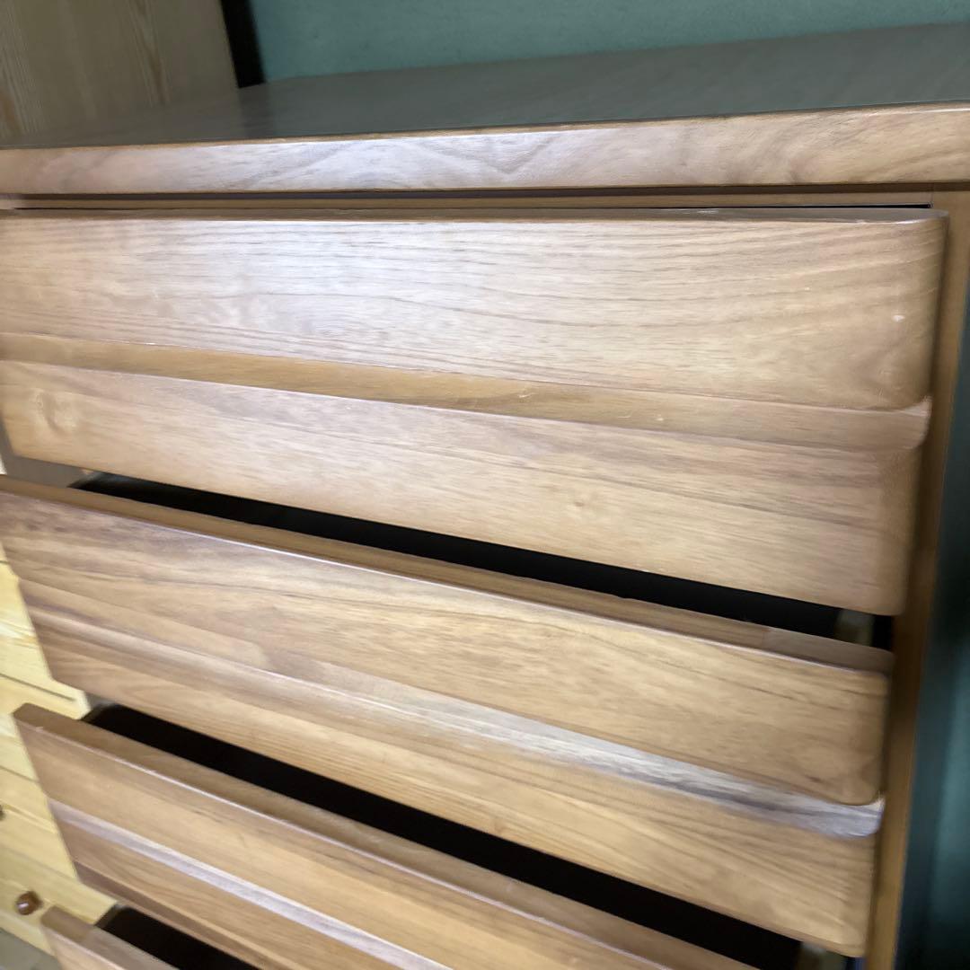 ニトリ木製5段チェスト