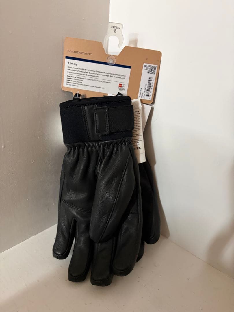 新品未使用品　HESTRA Omni サイズ8 BLK タグ付送料込み