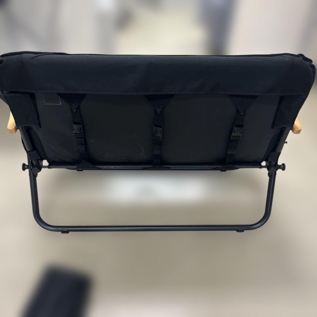 DOD グッドラックソファ ブラック 2人掛け 折りたたみチェア キャンプT