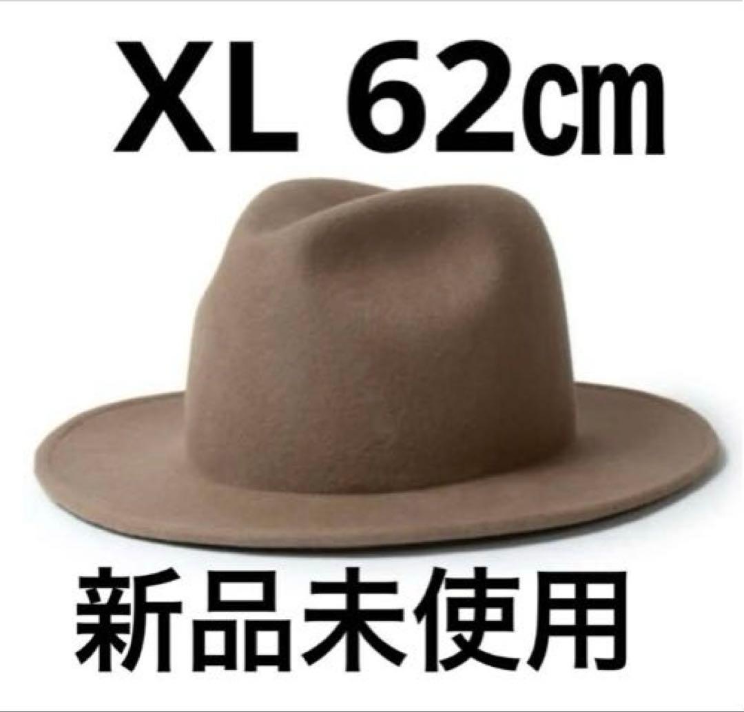 アナグラム 日本製 つば広 中折れフェルトハット ワイヤー入り　62㎝　大きい