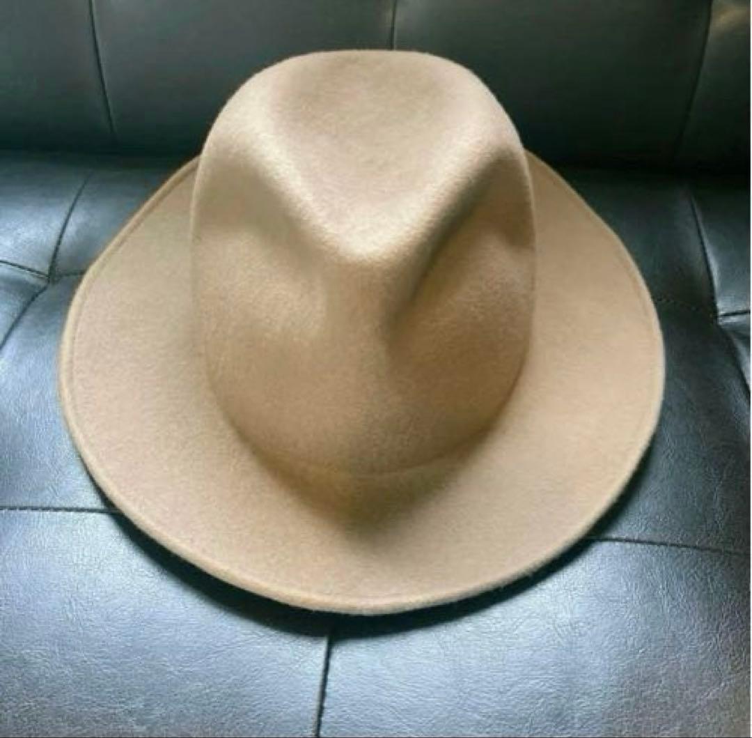 アナグラム 日本製 つば広 中折れフェルトハット ワイヤー入り　62㎝　大きい