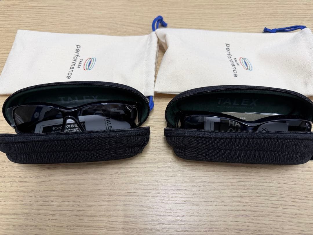 TALEX 偏光レンズ サングラス ケース付き　2点