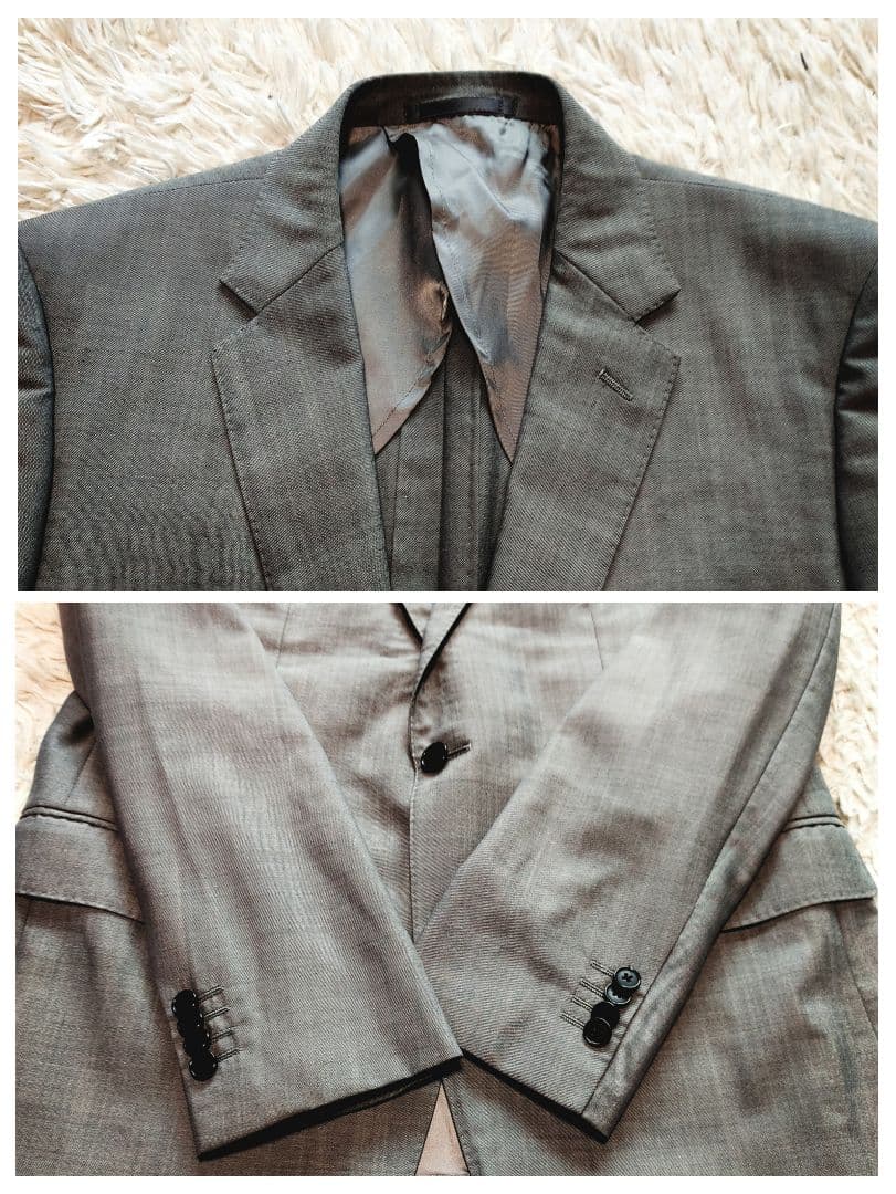 ユナイテッドアローズ セットアップ スーツ Super 100 ウール 48