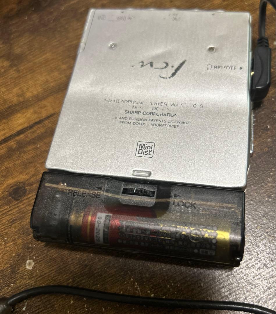 SHARP MD-ST770 ポータブルMDプレーヤー リモコン付き 美品