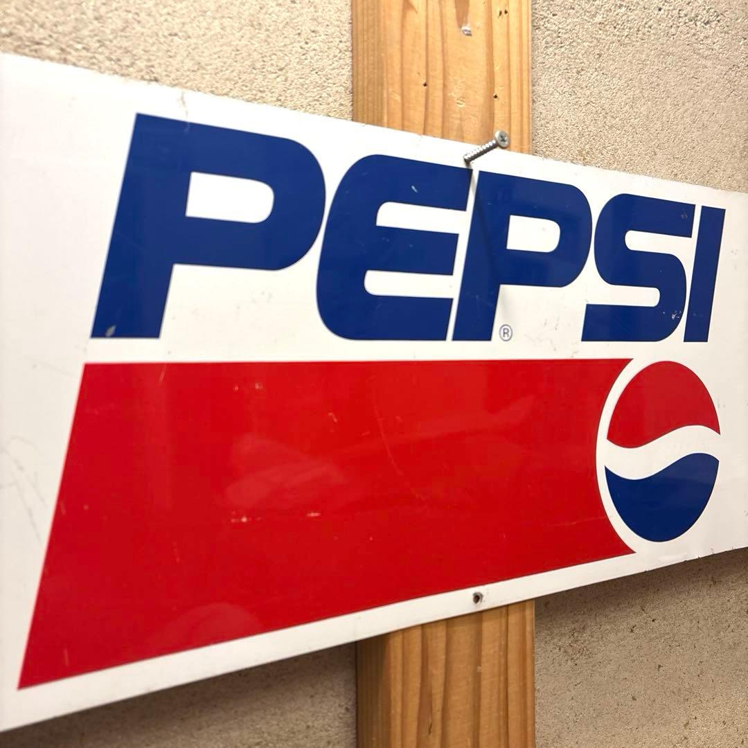 90年代　ペプシコーラ　まメタル　看板　StoutSign ガレージ　USA