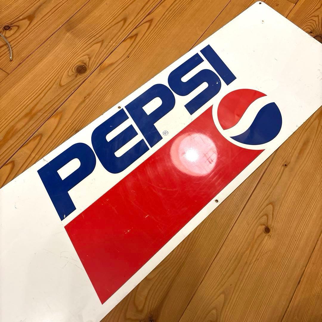 90年代　ペプシコーラ　まメタル　看板　StoutSign ガレージ　USA