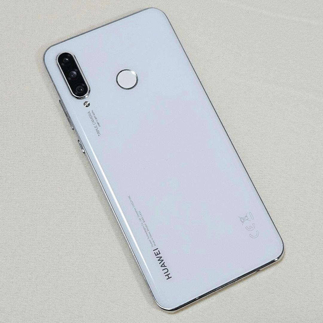 中古 HUAWEI P30 lite 白 パールホワイト 64G スマホ 本体