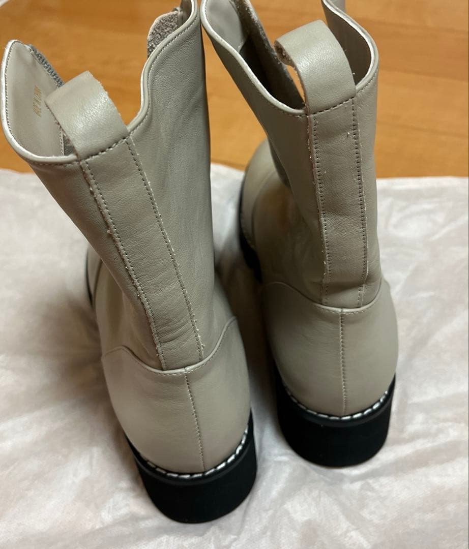 【新品・未使用】neue diffusion センタージップショートブーツ