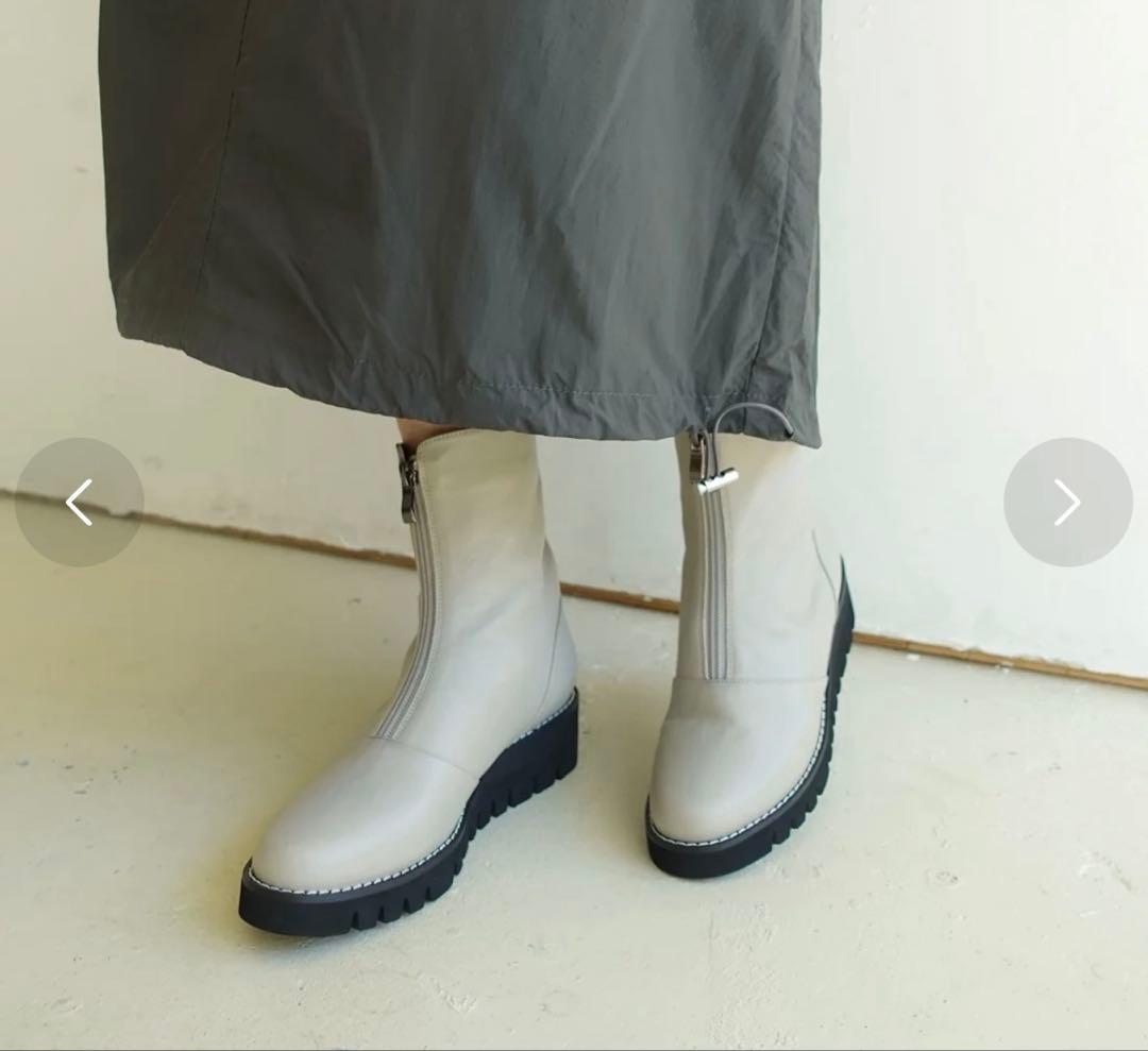 【新品・未使用】neue diffusion センタージップショートブーツ