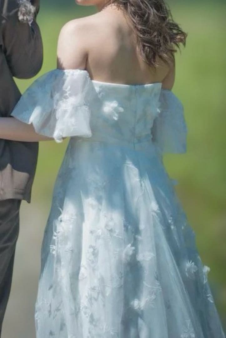 ドレスプロダクション　パフスリーブドレス（収納カバー付）　前撮り　結婚式