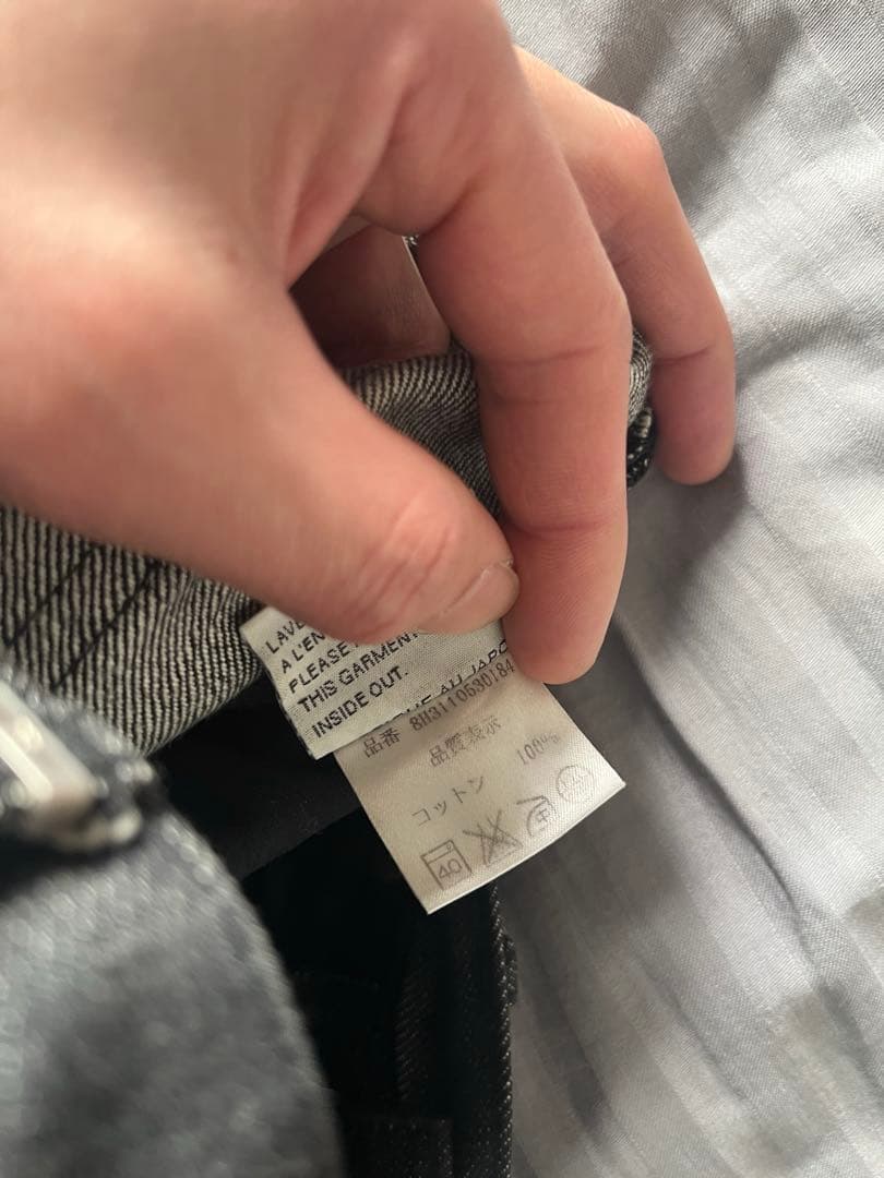 Dior hommeノンウォッシュブラック スキニーデニム　28インチ