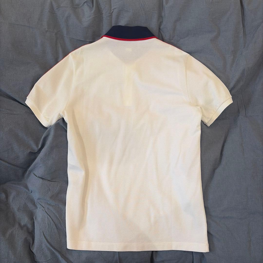 GUCCI ホワイト ポロシャツ ストライプ