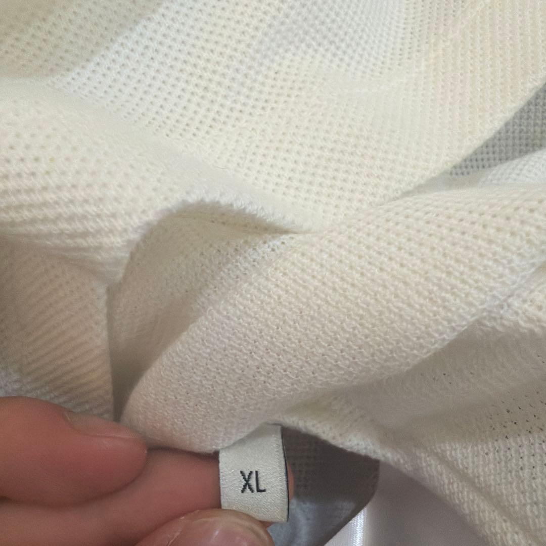 GUCCI ホワイト ポロシャツ ストライプ