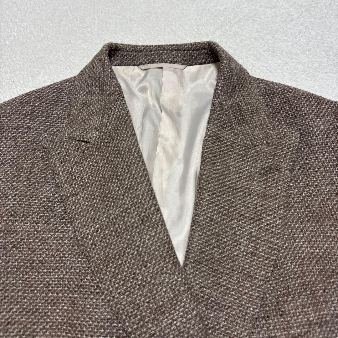 極美品 ユニバーサルランゲージ テーラードジャケット XL ツイード カノニコ