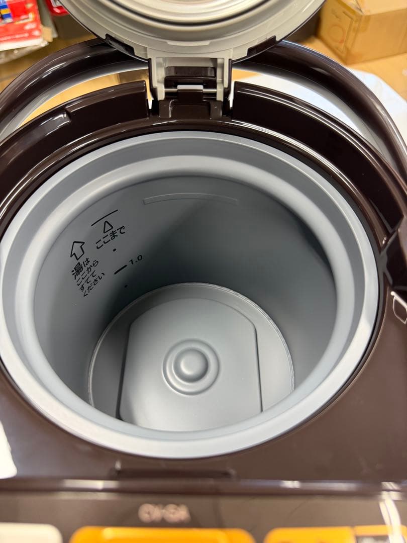 象印マホービン電気ポット2.2L 優湯生省エネ まほうびん5段階温度設定ブラウン