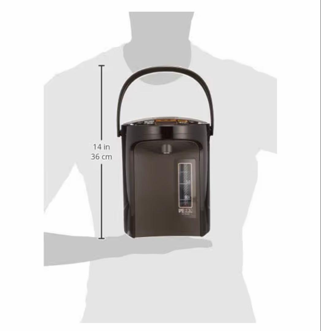 象印マホービン電気ポット2.2L 優湯生省エネ まほうびん5段階温度設定ブラウン