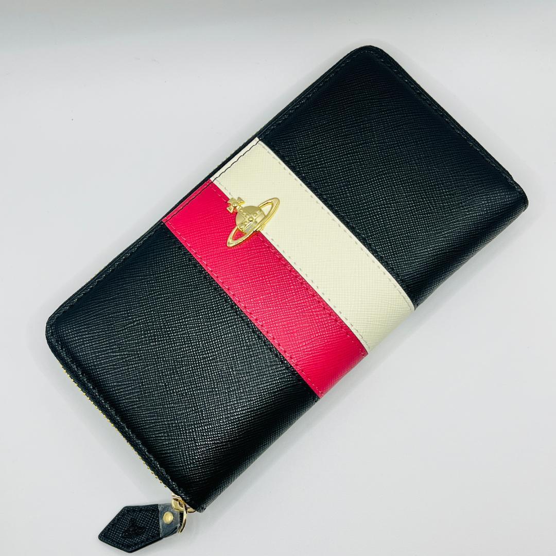 Vivienne Westwood 大特価 長財布 高級 定番 黒＆赤白 新品