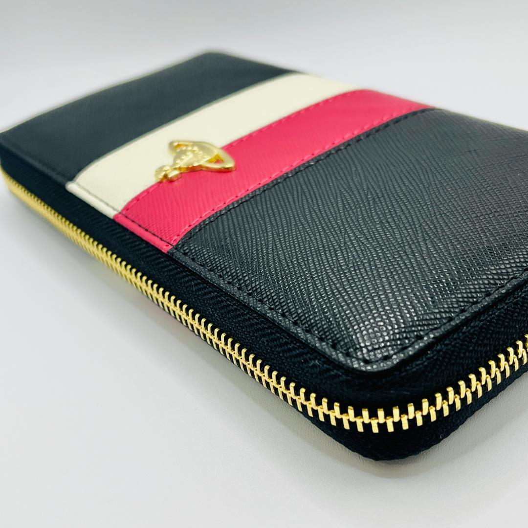 Vivienne Westwood 大特価 長財布 高級 定番 黒＆赤白 新品
