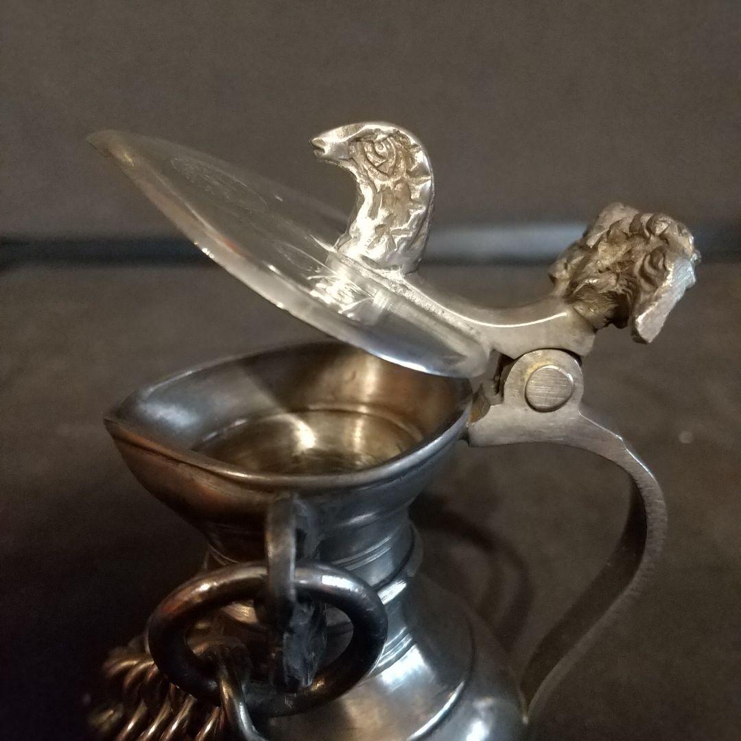 アンティークシルバープレート フランス製 ピッチャー英国製紋章、刻印 6ヶ所