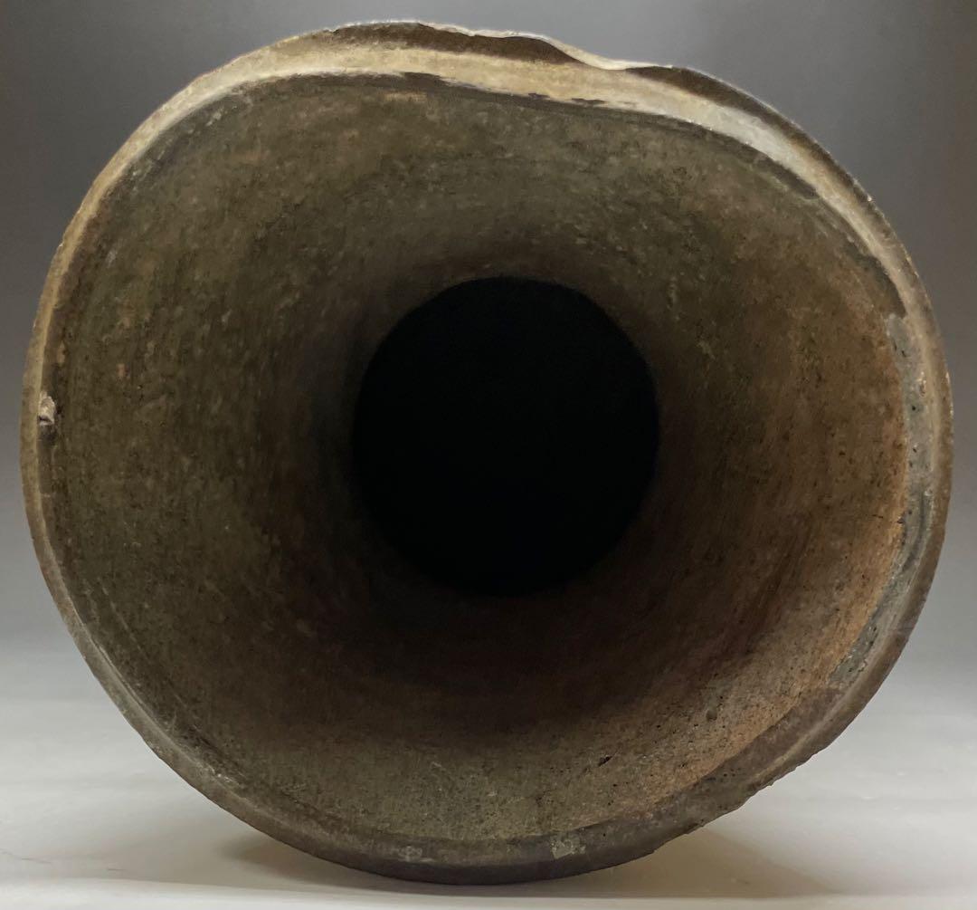 須恵器　新羅　長頸壷　自然釉　L691