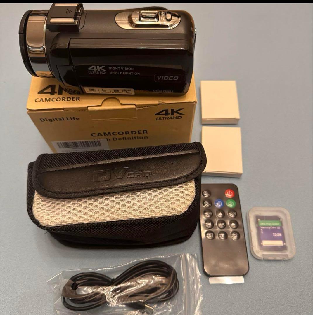 【美品】Keculbo ビデオカメラ 4K 48MP 30FPS18X