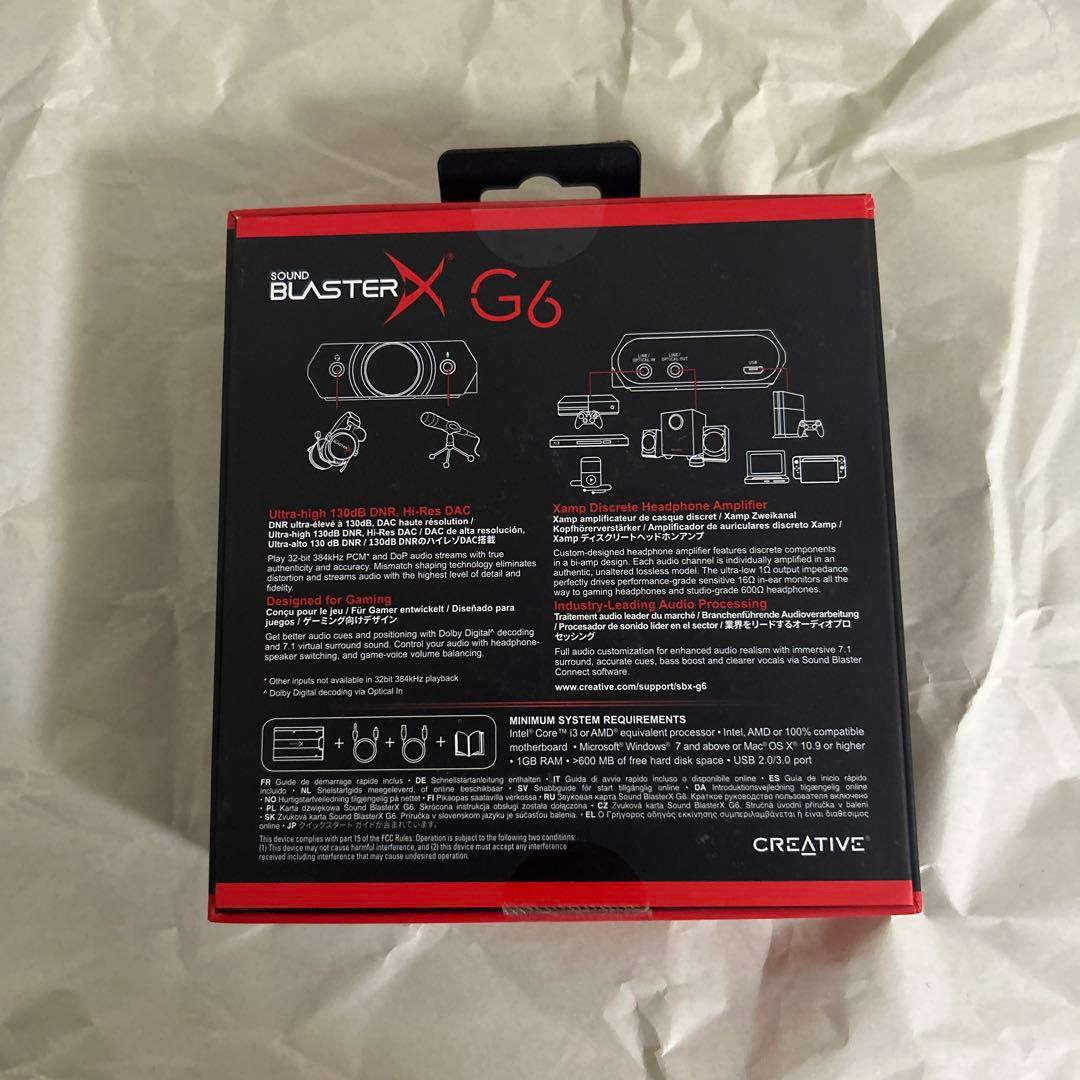 Creative Sound BlasterX G6 サウンドカード