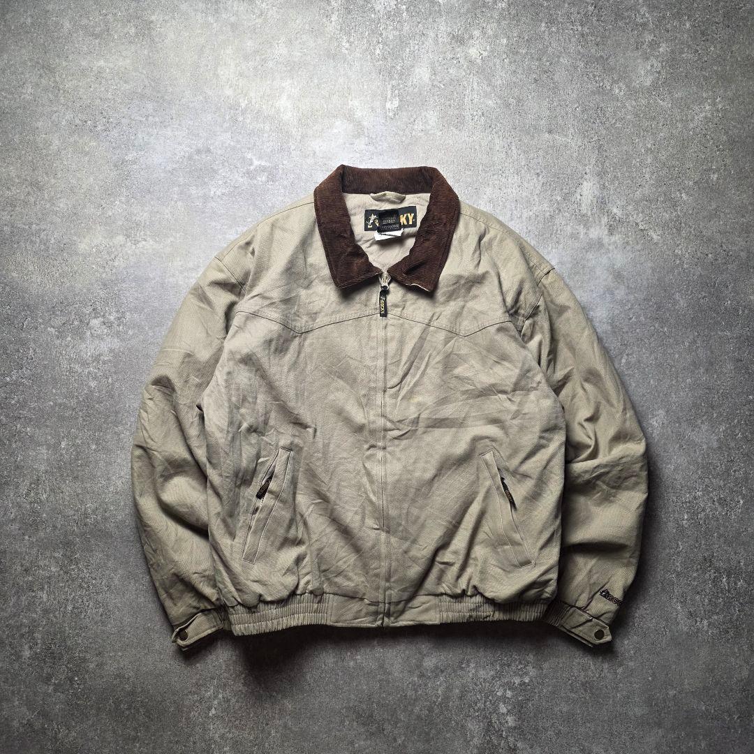 ROCKYロッキーダック地デトロイトジャケット短丈襟コーデュロイカバーオールXL