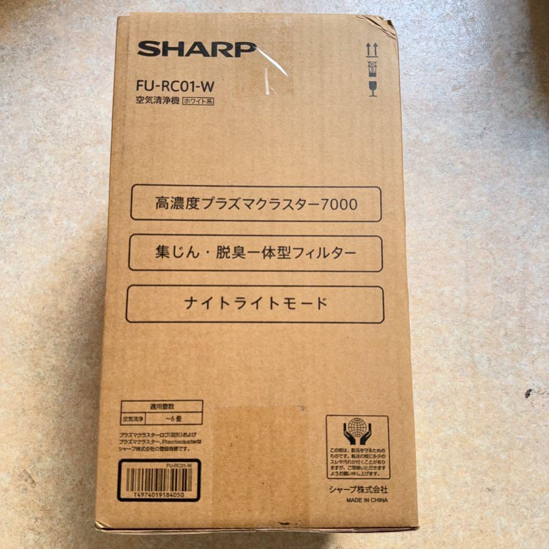 シャープ 空気清浄機 FU-RC01-W プラズマクラスター7000搭載