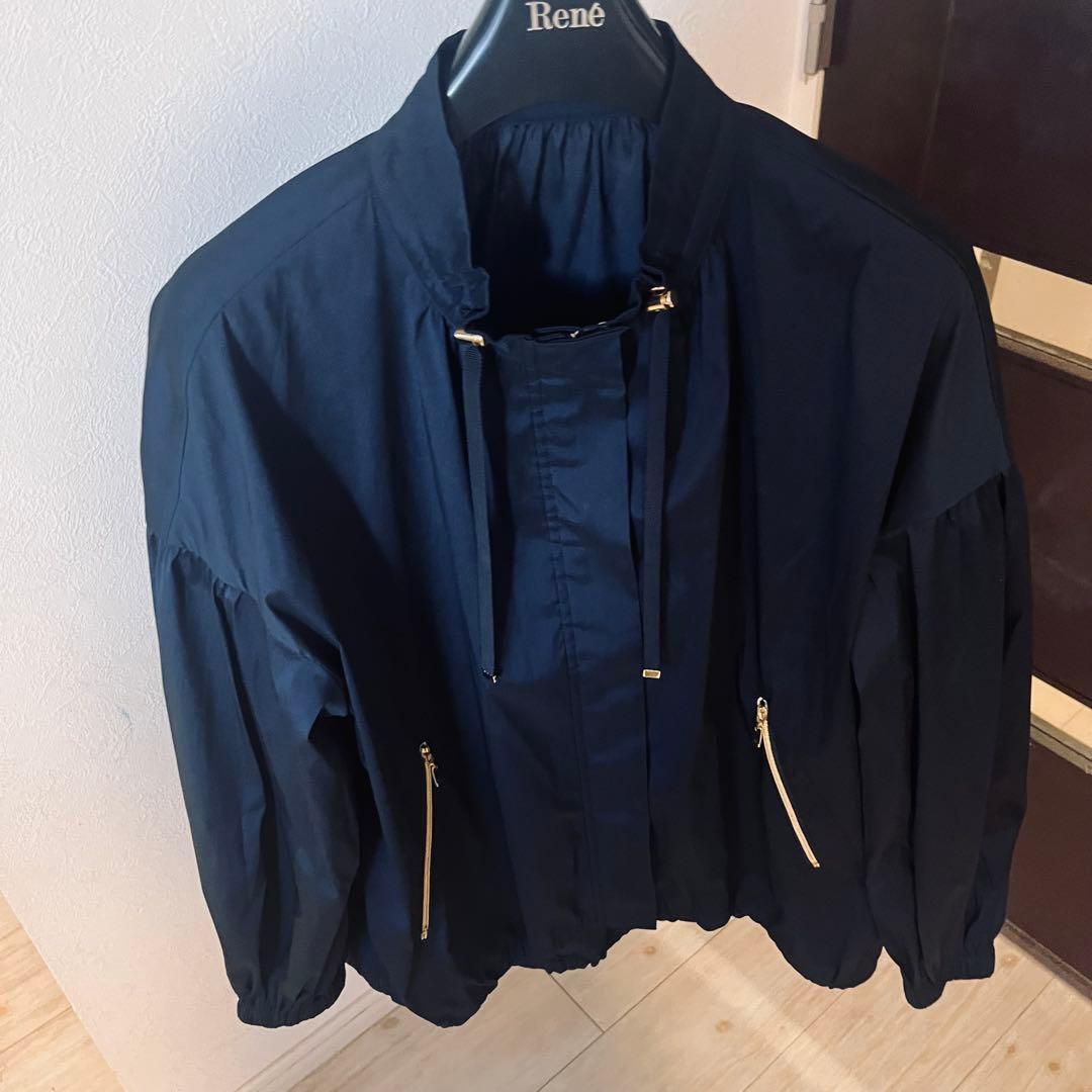 ANAYI タフタギャザーブルゾン