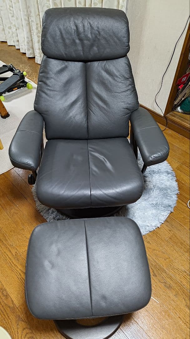 ニトリ バーソナルチェアKE01本革5年保証 取りに来れる方 新潟市