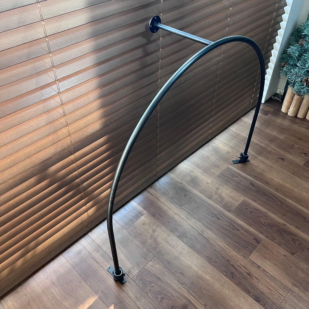 試着室 フィッティングルーム DIY素材 曲線デザイン ハンガーラック