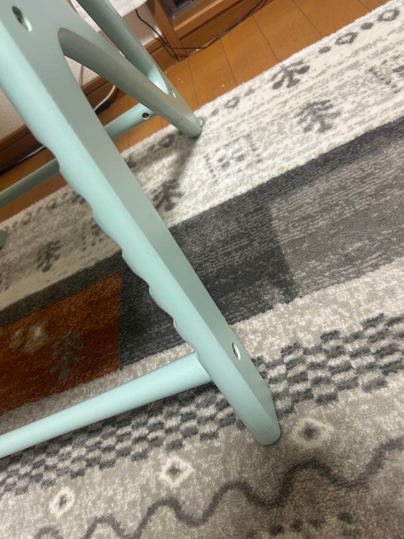 大和屋 アッフルチェア グリーン ベビーチェア YAMATOYA