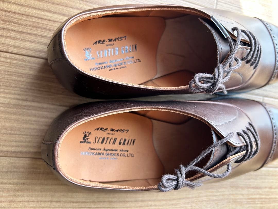 スコッチグレイン ARC-2457 ブラウン ドレスシューズ