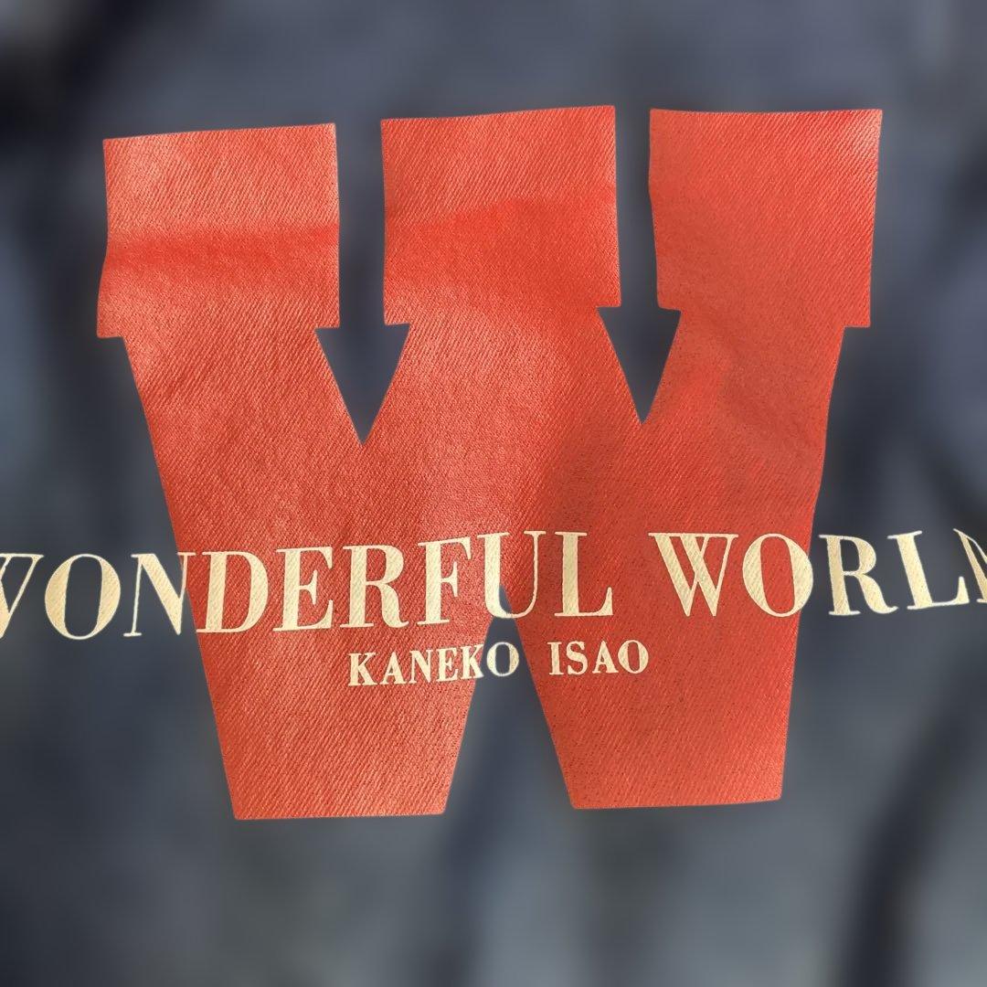 カネコイサオ　ワンダフルワールド　ワッペン付き　ブルゾン
