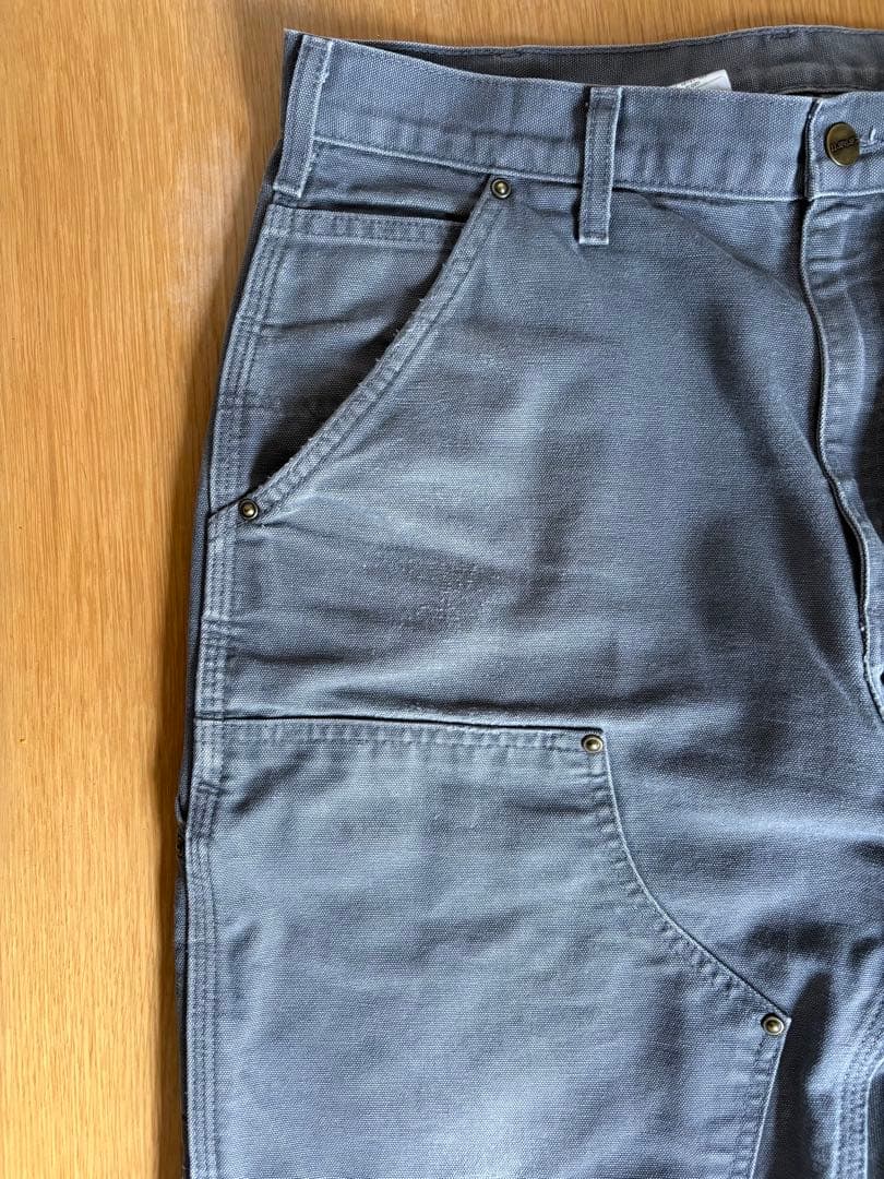 CarharttダブルニーグレーB136 GVL W33L32