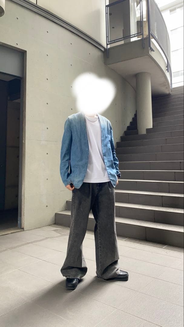 Maison Margiela メゾンマルジェラ　ノーカラーデニムジャケット