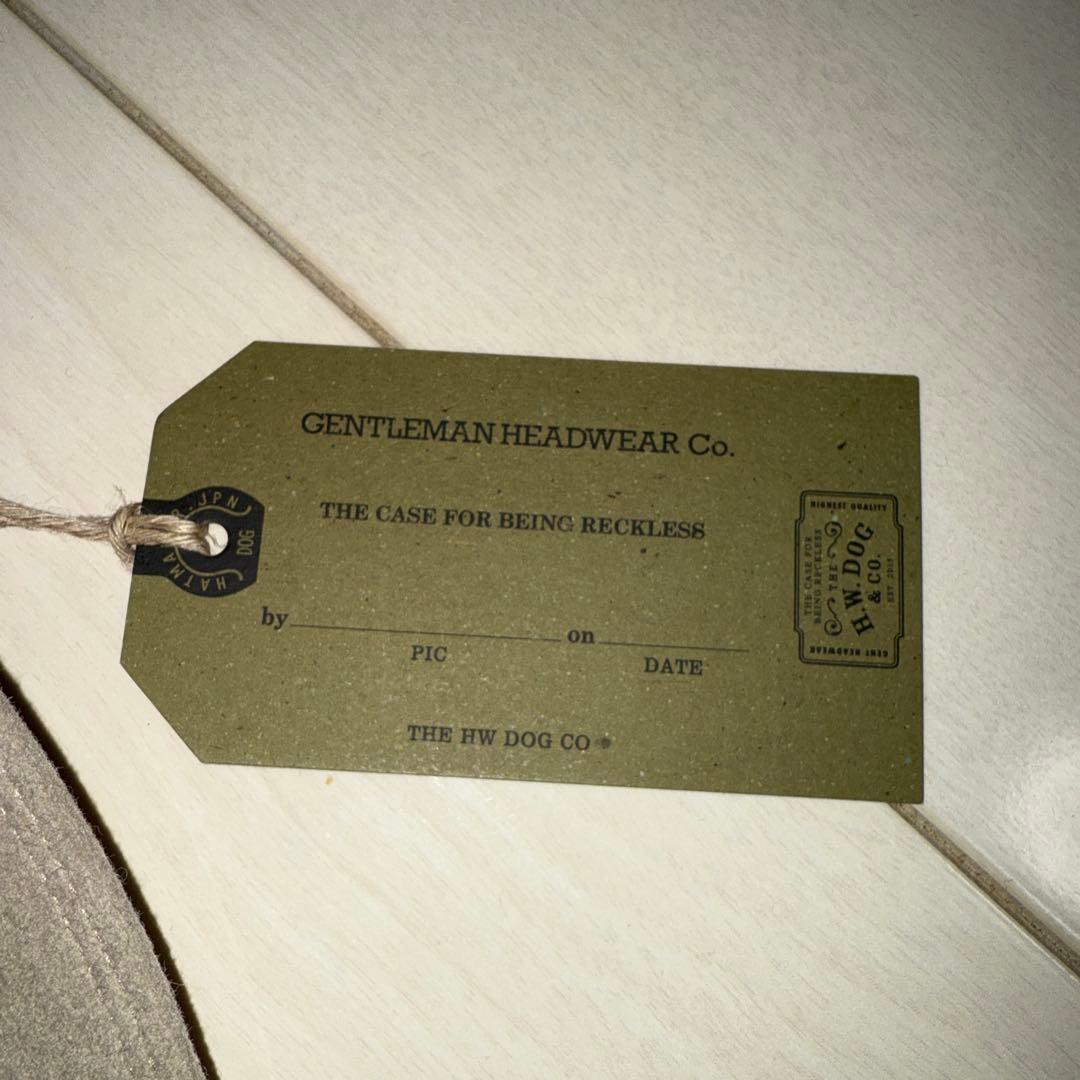 THE H.W.DOG&CO. トラベラーハット　アイボリー　SIZE 40