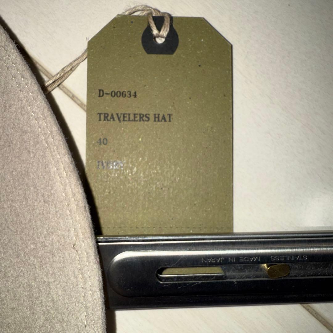 THE H.W.DOG&CO. トラベラーハット　アイボリー　SIZE 40