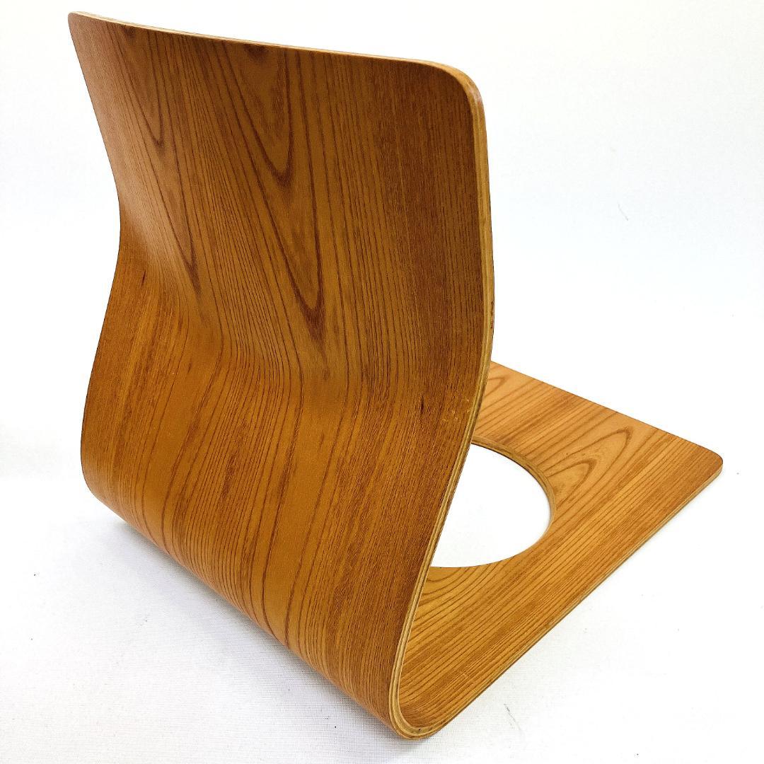 Tendo 天童木工 座椅子 2脚セット 藤森健次 曲げ木 ケヤキ板目 曲木⑮