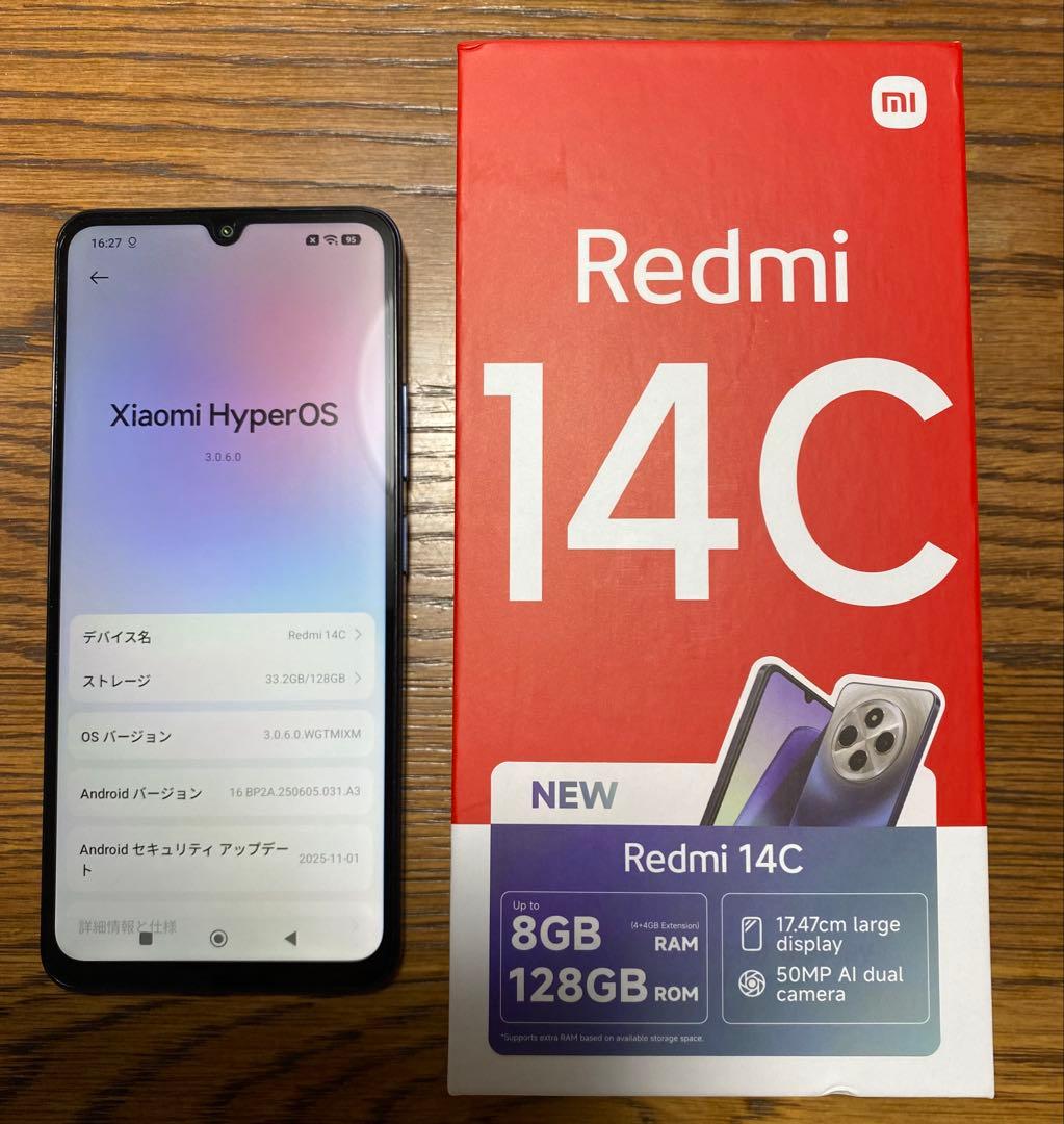 Xiaomi redmi 14C 128GB スターリーブルー