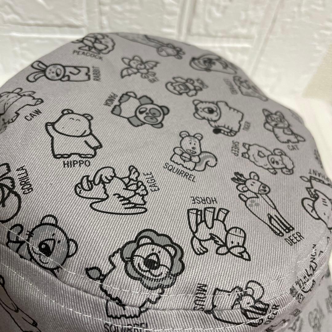 未使用品 ニューエラ ギンビス たべっ子どうぶつ リバーシブル ハット バケハ