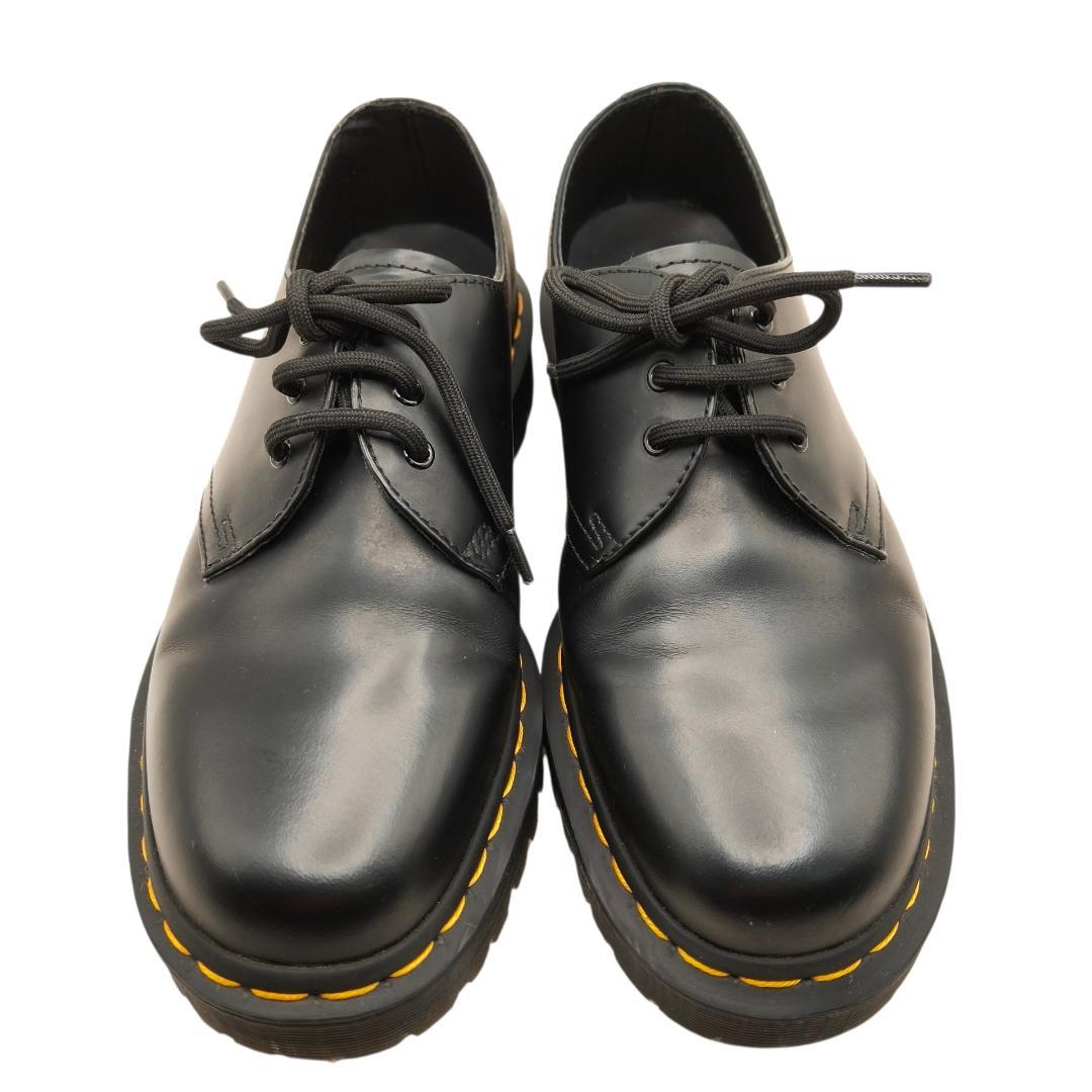 良品 ドクターマーチン 3ホール 1461 UK6 25cm 黒 クリーニング済