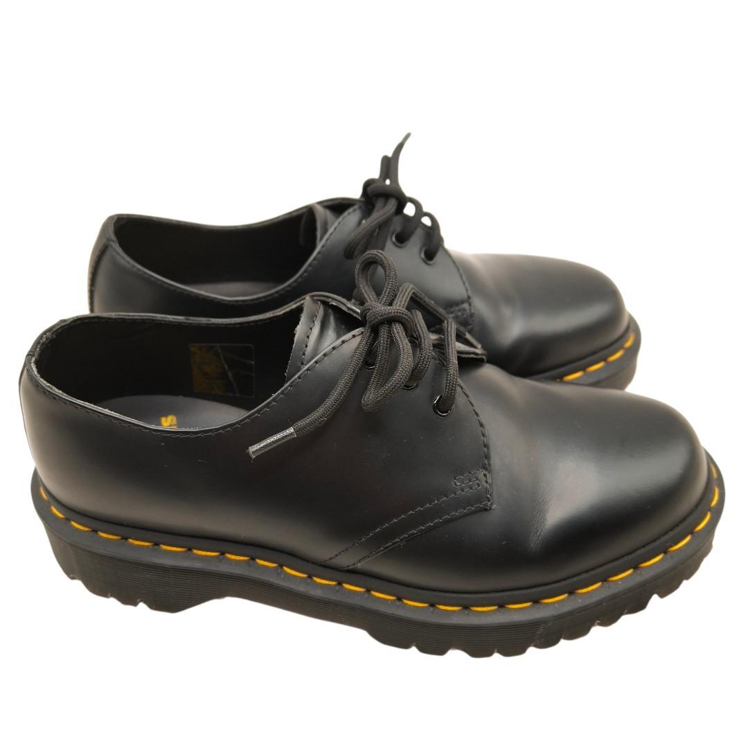 良品 ドクターマーチン 3ホール 1461 UK6 25cm 黒 クリーニング済