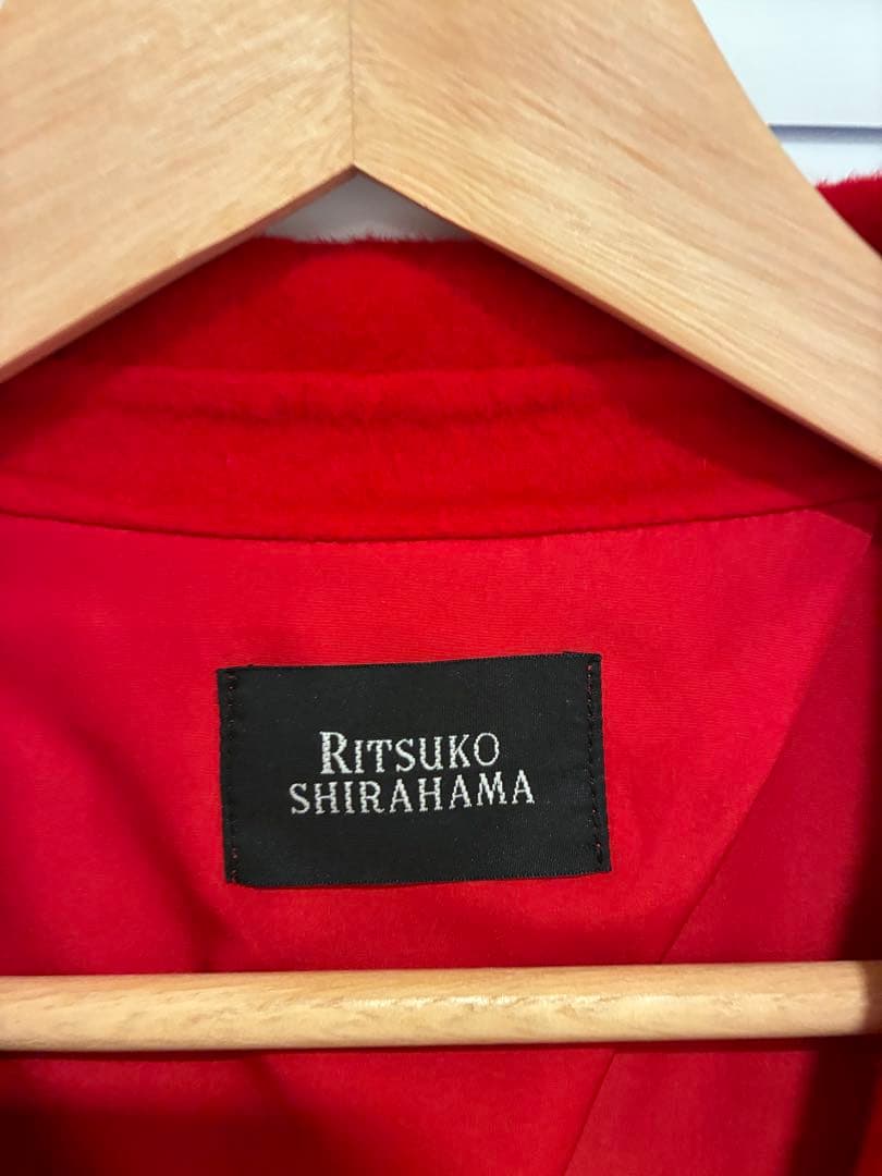 RITSUKO SHIRAHAMAコート新品未使用レッド　サイズ1